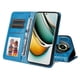 thumbnail image 3 of Funda tipo cartera FOXDOCK para Realme 11 Pro Plus , diseño girasol en relieve, cuero PU, cierre magnético, soporte y tarjetero, 3 of 5