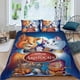 thumbnail image 2 of Los Aristogatos Conjunto de sábanas temático, trío de piezas, cómodo y amigable con la piel, diseño único, regalo de decoración para el hogar para familiares, amigos y fans, 90 cm * 190 cm, 2 of 6