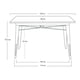 thumbnail image 2 of Mesa Tolix Rectangular Blanco 120x60, 2 of 2