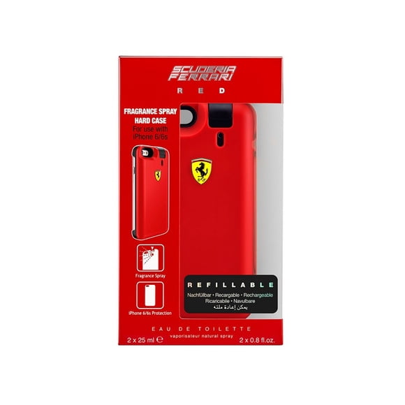 Perfume Ferrari Red Hombre Edt 25 Ml X 2 + Carcasa Iphone 6 - 6S