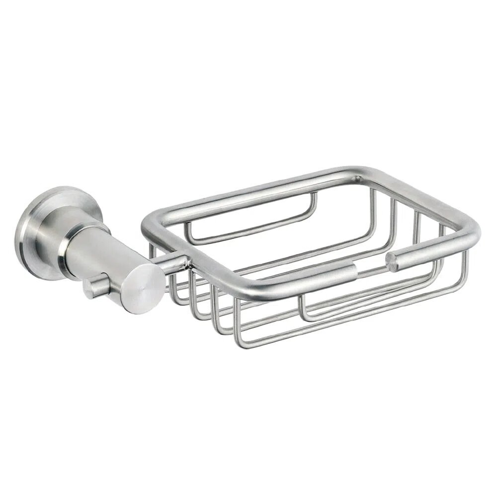 Jabonera Cuadrada Volga Acero Inoxidable Satinado - Nibsa