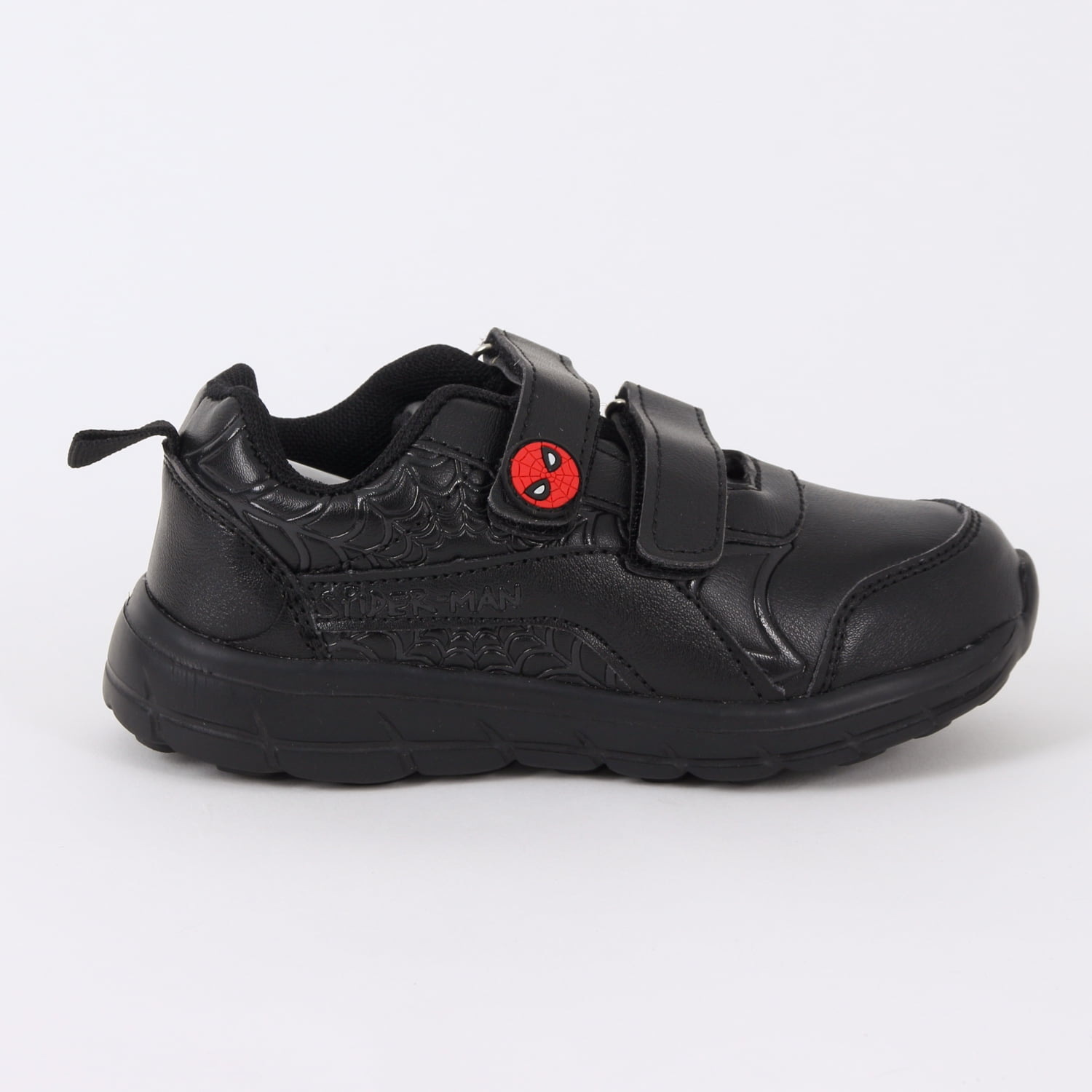 Zapatilla Escolar Niño Velcro Web Spiderman Negro Marvel