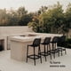 thumbnail image 2 of Pack 4 Taburetes Bar Pisos Sillas Altas Cocina Respaldo Exterior Berlin Negro, 2 of 8