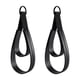 thumbnail image 5 of 2 correas de doble bucle para Pilates Reformer, agarre cómodo, anillos en D para fitness, asa para principiantes, gimnasio, entrenamiento básico de br Anillos negros, 5 of 5