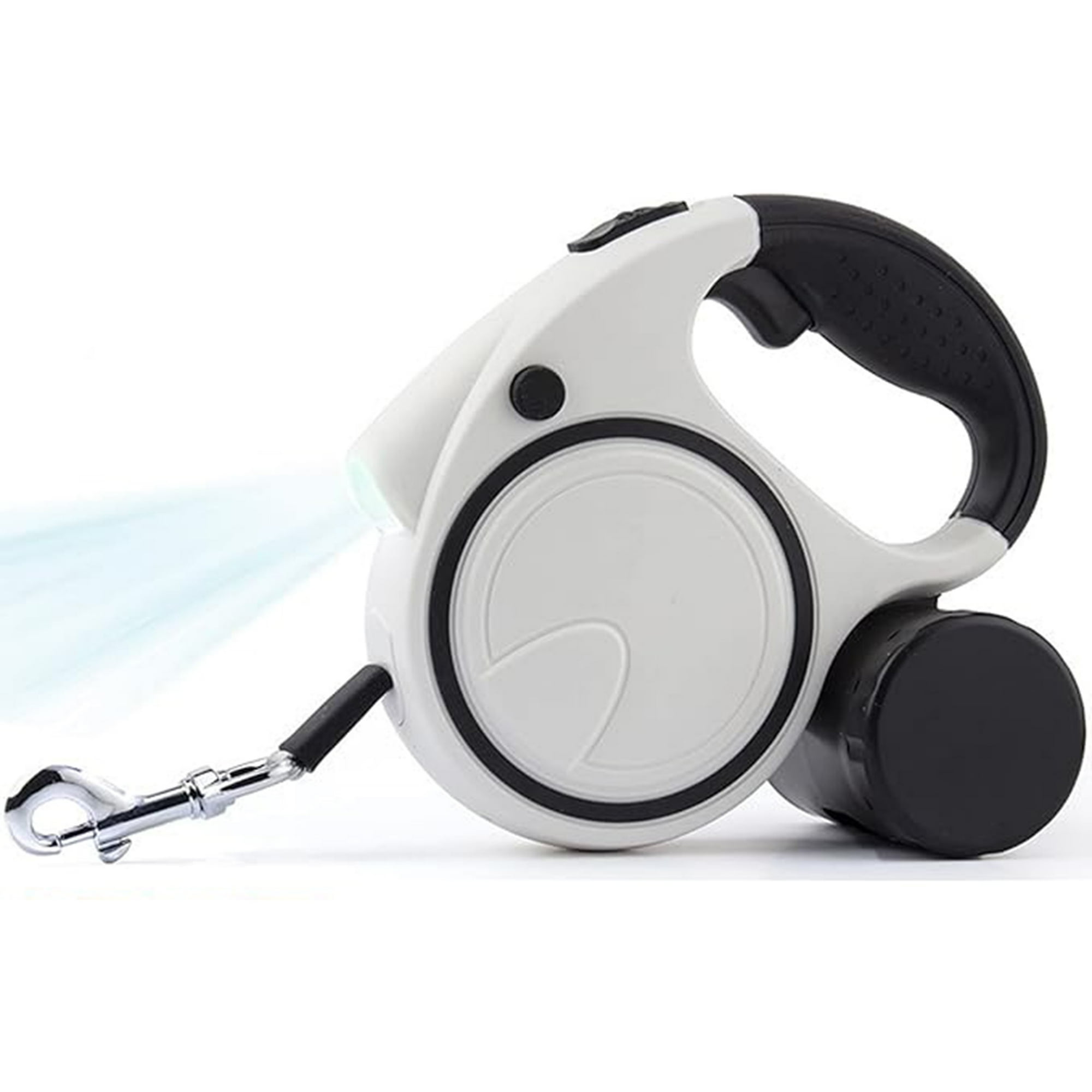 Veat00l - Correa Retráctil Para Perro 5m, Correa Ajustable Para Perro Durable, Freno Con Una Sola Mano, Cinta De Nailon Fuerte, Con Dispensador, Para Perros De Hasta 110 Libras(50kg)