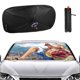 thumbnail image 1 of Pirata de Sombrero de Paja Hombre de Goma Sombrilla Solar para Auto - Protector de Parabrisas Plegable | Cortina Solar Delantero | Bloqueo UV y Aislamiento de Calor 133x73cm, 1 of 6