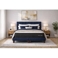 Ethan Desing - Cama 2 Plazas Completa | Base Europea + Colchón Excellense Plus 25Cm + Respaldo Tapizado