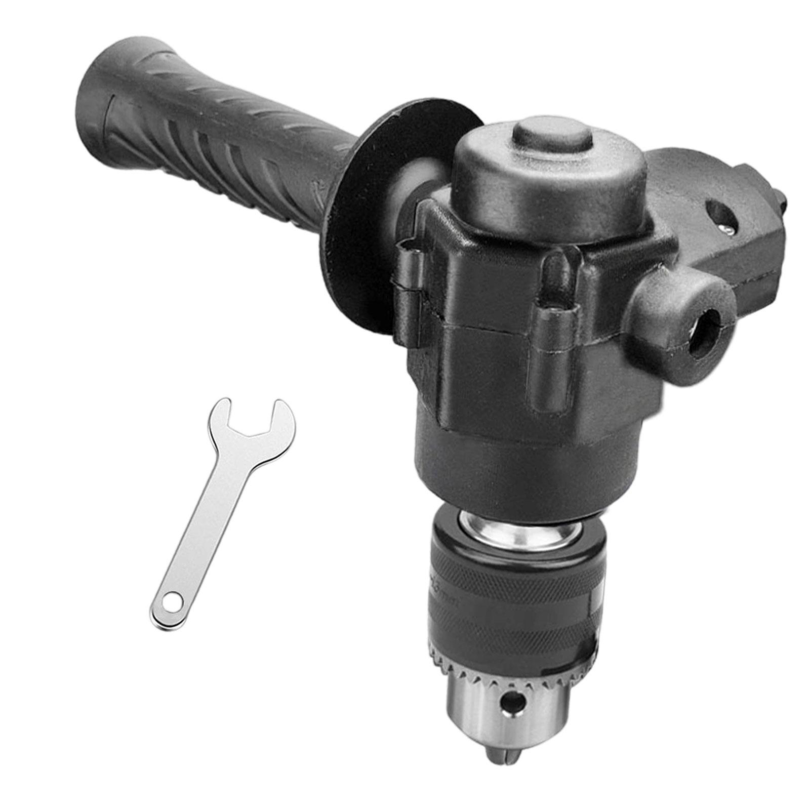 Ioensy - Accesorio De Taladro De Ángulo Recto Estable Y Fácil De Usar Con Mango Para Lugares Pequeños