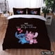 thumbnail image 1 of Lilo And Stitch Kawaii Bedding Set Queen King Size Cartoon Duvet Cover Set 2/3Pcs Quilt Cover And Pillowcase Home Textile Bed Sheets, 1 of 5