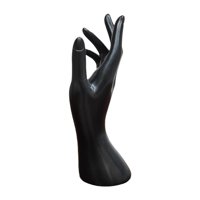 Ioensy - Maniquí Para Adultos, Modelo De Mano, Tocador De Mesa, Tiendas, Collar, Anillos, Soporte De Exhibición, Negro