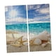 thumbnail image 1 of Juego de 2 paneles impresión digital 3d cortinas 140x100cm estrellas de mar, 1 of 5