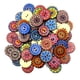 thumbnail image 5 of 100x Madera 2 Agujeros Pintados Botones De Costura Artesanal Diy Scrapbooking 20mm, 5 of 5