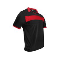 Snix - Polera De Futbol Infantil Zid Negra Franja Roja Talla 12