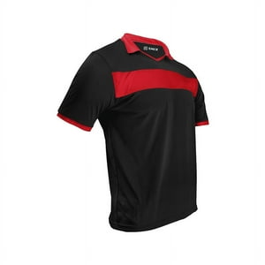 Snix - Polera De Futbol Infantil Zid Negra Franja Roja Talla 6