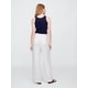 thumbnail image 3 of Pantalón Gap de lino con pernera ancha para mujer, color blanco óptico, talla XL, 3 of 6