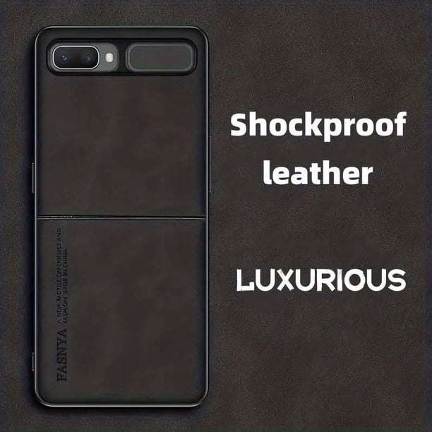 Premium Lamb Leather Wallet Phone Case With Shockproof Flip Cover For Samsung Galaxy Z Flip 3/4 - Protect Your Phone in Style!
