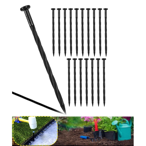 Estacas de plástico para paisajes Meboyz, 8 pulgadas, paquete de 50