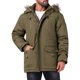 thumbnail image 5 of INSPIRE CHIC Abrigo de Invierno para Hombre con Forro de Lana Engrosado con Capucha Chaqueta Parka M Verde Oscuro, 5 of 6