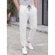 thumbnail image 4 of Pantalones Joggers de Lino a Rayas con Cintura Elástica y Cordón para Hombre INSPIRE CHIC M Blanco, 4 of 5