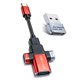 thumbnail image 1 of Hub USB-C 3 en 1 PD 60W con adaptador USB-A a C - BUISAMG, 1 of 7
