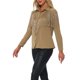 thumbnail image 4 of INSPIRE CHIC Camisa Occidental de Flecos para Mujer de Manga Larga con Botones, Blusa con Ribete de Borlas y Cuello Abatible Caqui M, 4 of 6