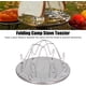 thumbnail image 4 of Estufa de campamento plegable tostadora de acero inoxidable, soporte para tostadora de 4 rebanadas, soporte para tostadora de pan, estantería para tostadora de olla, barbacoa, fiesta, exterior, sender, 4 of 7