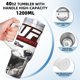 thumbnail image 5 of Vaso Aislado Desmarcar UFC Acero Inoxidable 40 oz, 5 of 6