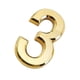 thumbnail image 1 of Número De Puerta Del Hotel De La Casa Autoadhesiva De Plástico Dorado Dígito Numérico Pegajoso 3, 1 of 3