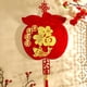 thumbnail image 2 of 1pc Red & Golden Chinese New Year Wall Hanging, Pendant Ornaments, Happy Lunar New Year, Chinese Lunar New Year Supplies, 2 of 4