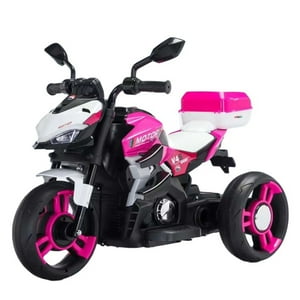 Mundo Online - Moto Niños Electrica 3 Ruedas Nitro Italy V4 Luz Y Sonido Rosada