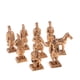 thumbnail image 4 of Chino Qin Terra Cotta Warriors Caballo Estatuilla Obra De Arte Adornos Oro, 4 of 5