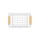 thumbnail image 4 of Organizador 2 Canastas Apilables Mango De Madera Blanco, 4 of 4