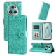 thumbnail image 4 of Funda tipo cartera FOXDOCK para Honor Magic 5 Pro , diseño girasol en relieve, cuero PU, cierre magnético, soporte y tarjetero, 4 of 5
