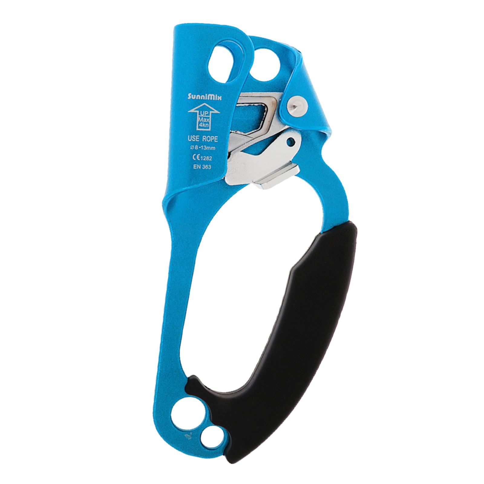 Tree Rock Climbing Hand Ascender Riser 8-13mm Cuerda Abrazadera Azul ...