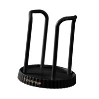 Magideal - Soporte Para Vasos De Papel, Organizador De Tazas De Café, Decoración De Pie, Adorno, Dispensador De Tazas, Estante De Almacenamiento Para Estación De Negro