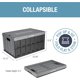 thumbnail image 2 of Contenedores de almacenamiento CleverMade plegables con tapas, 62 litros, paquete de 3, color piedra, 2 of 8