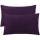 thumbnail image 1 of PiccoCasa 2 Paquete de Fundas de Almohada de Algodón Egipcio para Almohada Queen, 20"x30" Púrpura Profundo, 1 of 8