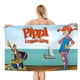 thumbnail image 1 of Pippi Calzaslargas Toalla de playa de secado rápido con diseño temático, regalo para mujeres y niñas, ideal para cumpleaños, fans, amantes de la música, uso en la playa o al aire libre, 78 × 160 cm, 1 of 6
