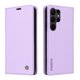 thumbnail image 2 of Funda Billetera de Cuero para Samsung Galaxy S23 Ultra con Tarjetero y Soporte - Tapa Magnética Morado, 2 of 6