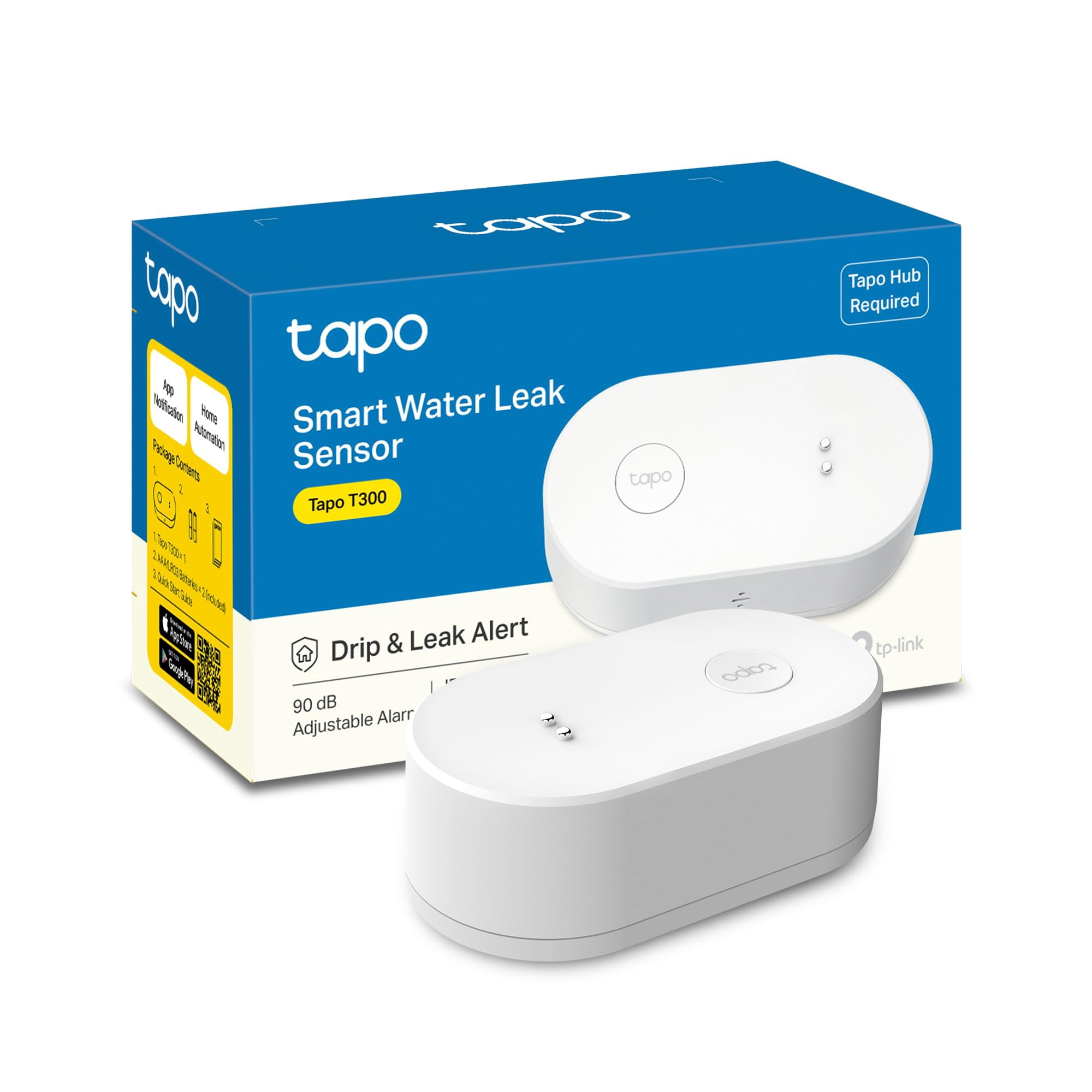Detector De Fugas De Agua Tp-link Tapo T300 Con Wi-fi Y Alarma