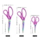 thumbnail image 5 of Juego de tijeras SCAIKTIG Craft con cuchillas de titanio, paquete de 3, color morado, 5 of 7