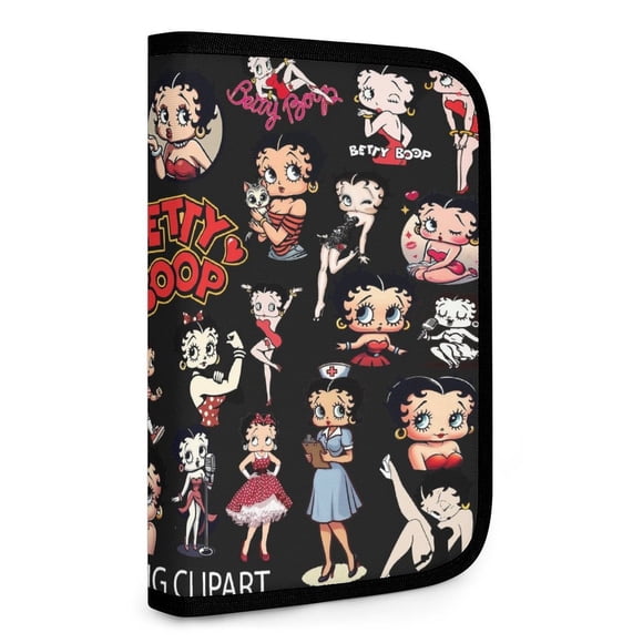 Betty Boop Bolsa de Almacenamiento Plegable Portátil con Compartimentos, Organizador de Herramientas Multi-Bolsillo, Uso Dual Viaje y Hogar 26.5*17.8cm