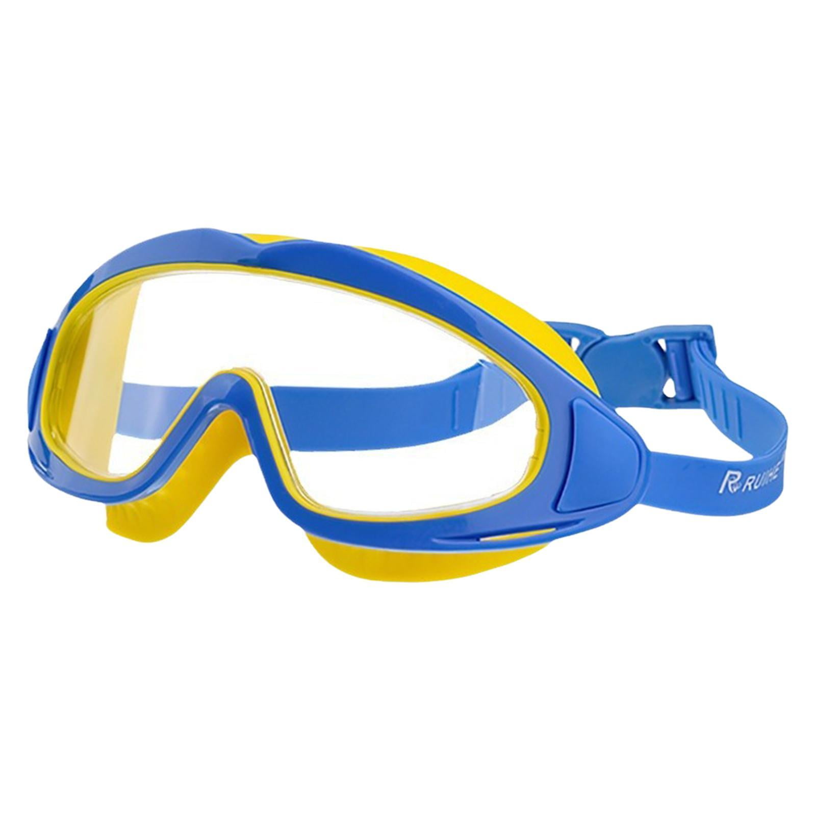 Ioensy - Gafas De Natación Antivaho Para Niños Y Niñas, Color Azul Y Amarillo