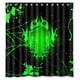 thumbnail image 1 of Cortina de ducha con diseño de calavera y ganchos, 66 x 72 pulgadas, 1 of 3