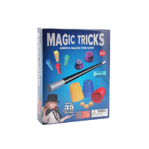 Genérico - Set De Magia, 35 Trucos De Mago Con Varita Multicolor