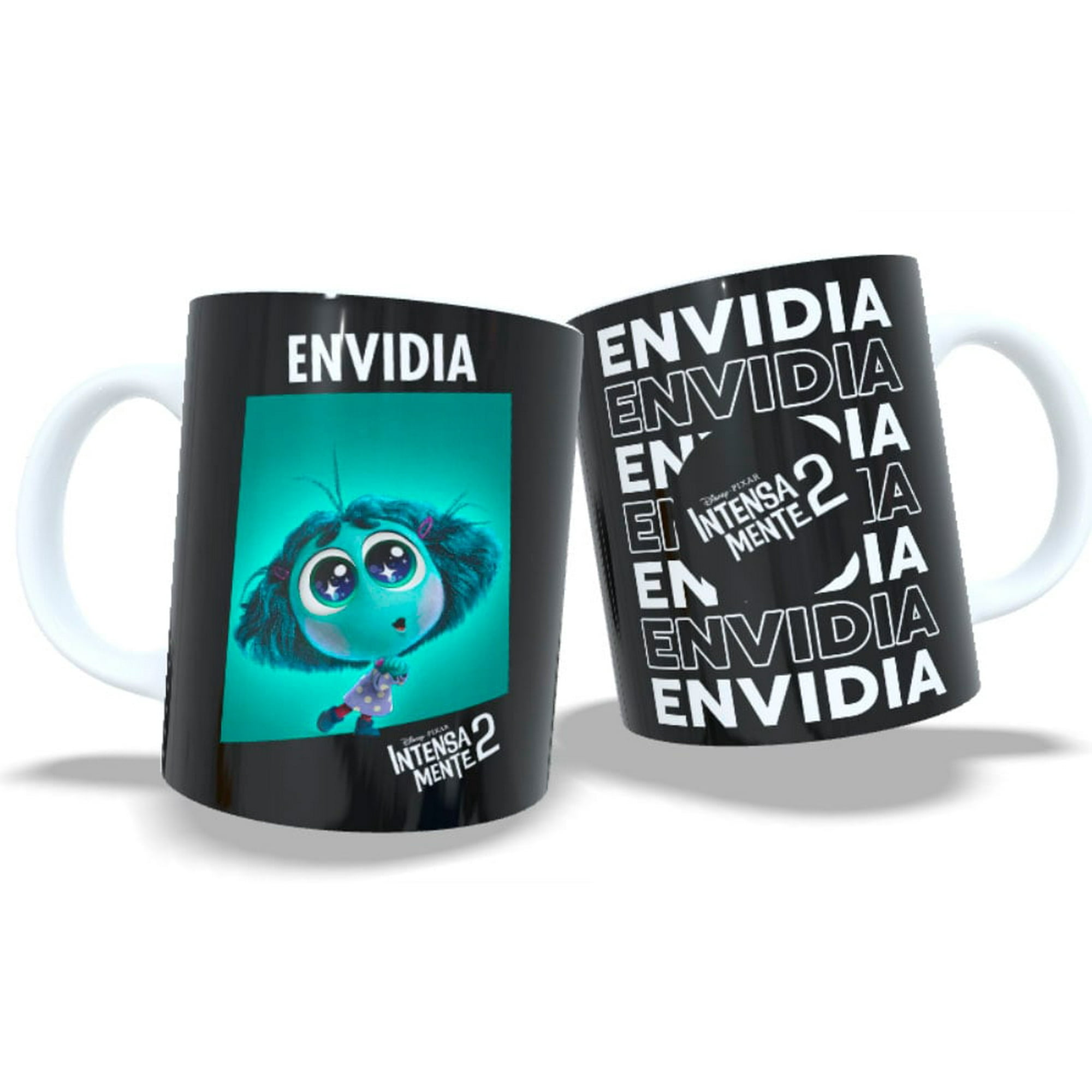 Arumistorechile - Tazon Taza Colección Intensamente 2 Envidia Negro