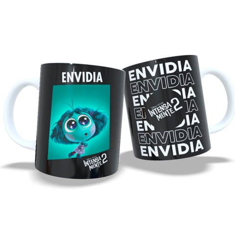 Arumistorechile - Tazon Taza Colección Intensamente 2 Envidia Negro