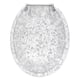 thumbnail image 2 of Asiento de inodoro Ginsey Home Solutions, lámina alargada de resina plateada, 2 of 9