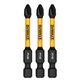 thumbnail image 2 of Set 3 Puntas Phillips 2-1/4 Nº1 Flextorq Dewalt Dwaf2ph1ir3, 2 of 4