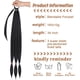 thumbnail image 5 of Extensión de cola de caballo larga trenzada DIY, con lazo elástico, recta, elegante, para envolver el cabello trenzado, extensiones de cola de caballo Rui Yok de 34 pulgadas, pieza de cabello sintétic, 5 of 7